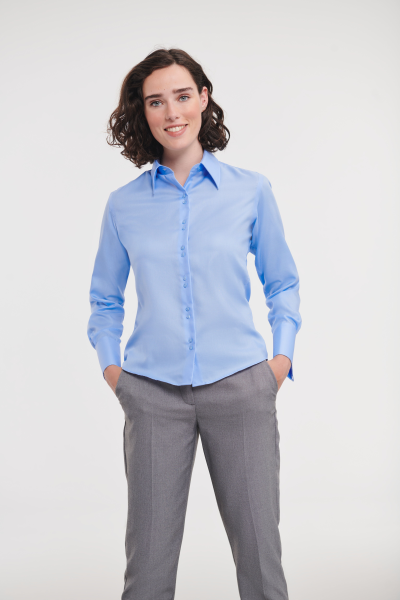Russell Ladies Long Sleeve Fitted Stretch Shirt
