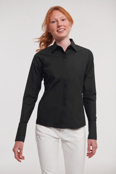 Russell Ladies' Long Sleeve Fitted Ultimate Stretch Shirt