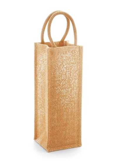 Westford Mill Shimmer Jute Bottle Bag