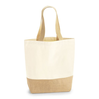 Westford Mill Jute Base Canvas Shopper