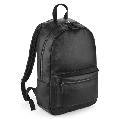 BagBase Faux Leather Fashion Backpack