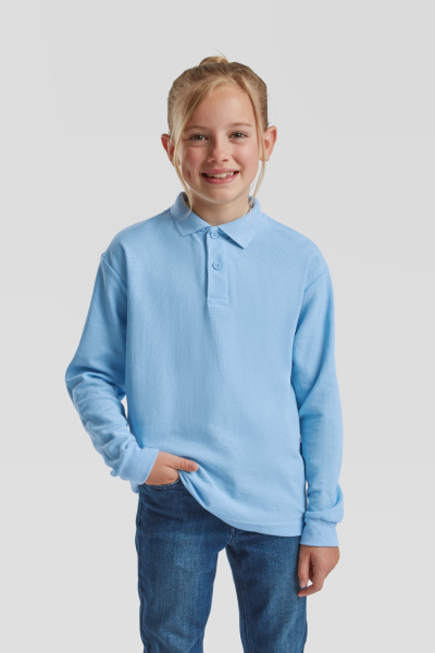 FoL Kids 65/35 Long Sleeve Polo