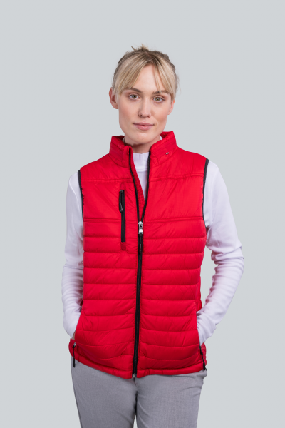 HRM Ladies Hooded Bodywarmer